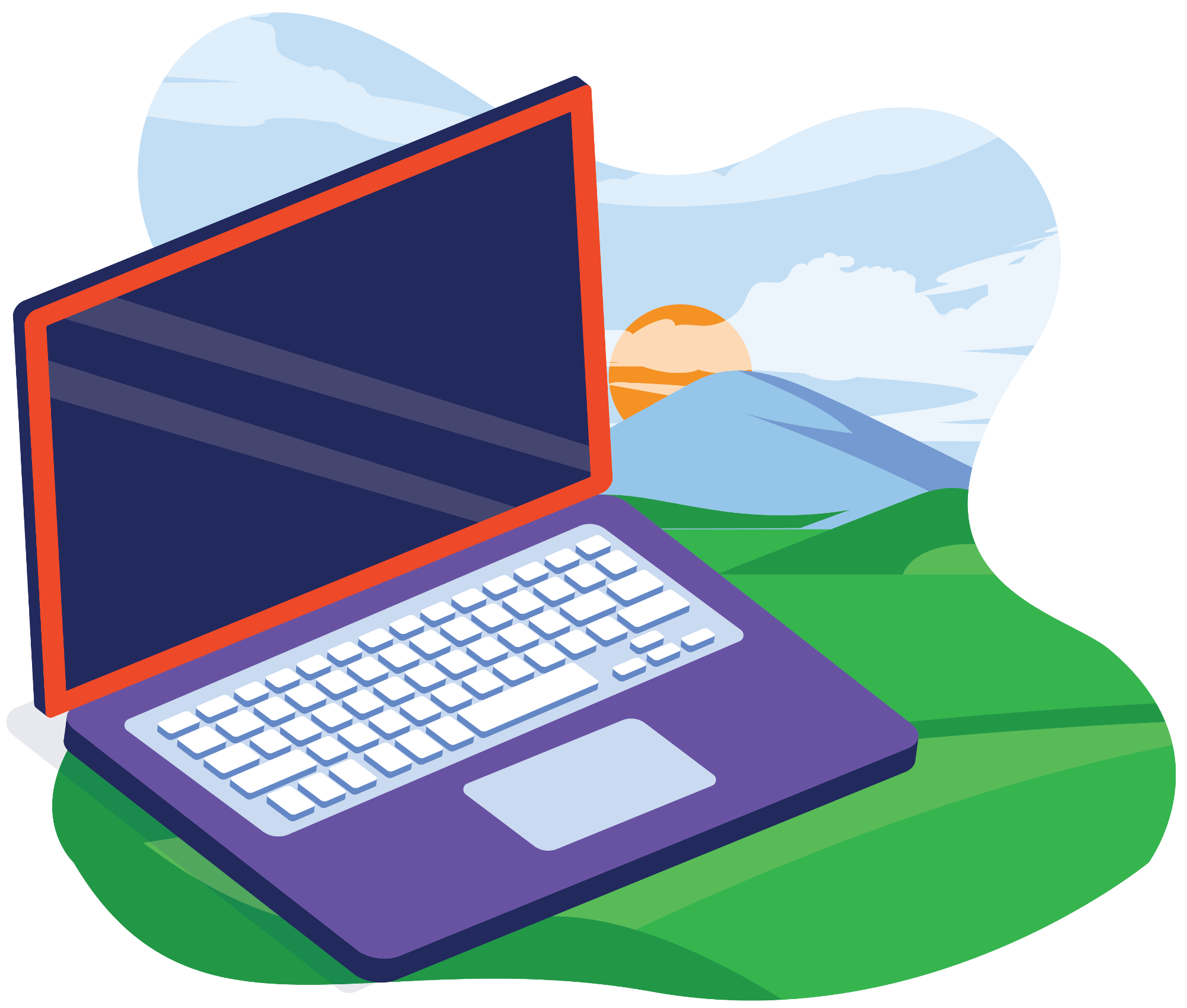 Laptop with platform-native installation commands